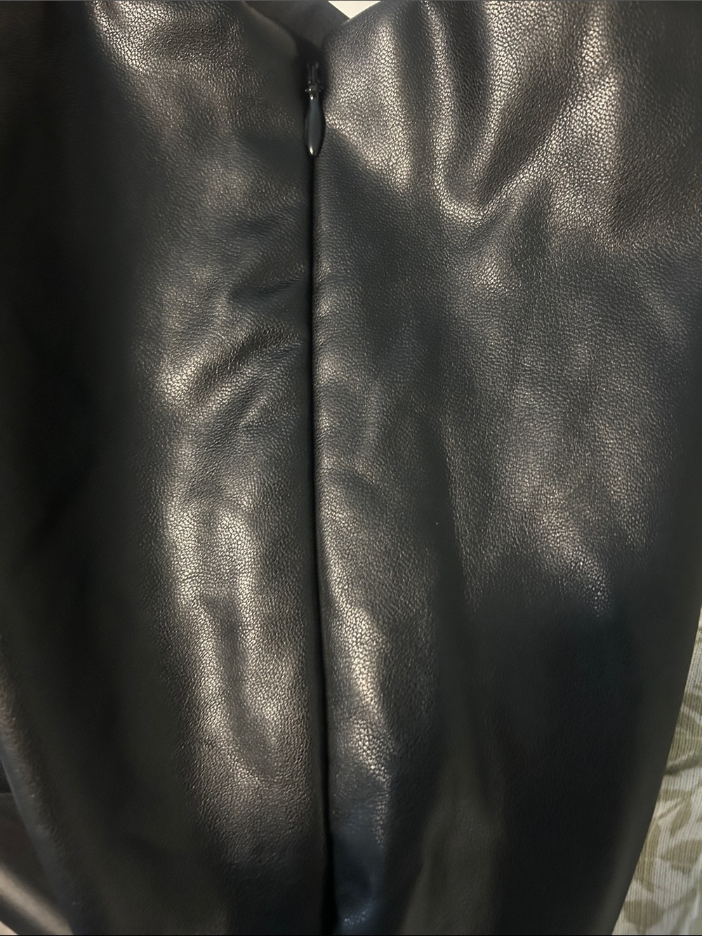 Black Abercrombie Vegan Leather Mini Skirt. Medium. - Picture 3 of 4